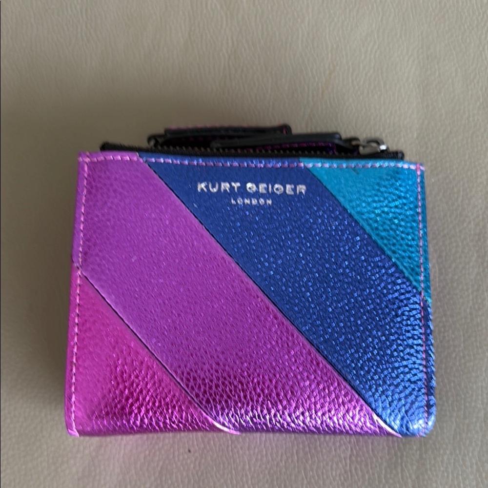 Kurt Geiger Pink and Blue Wallet